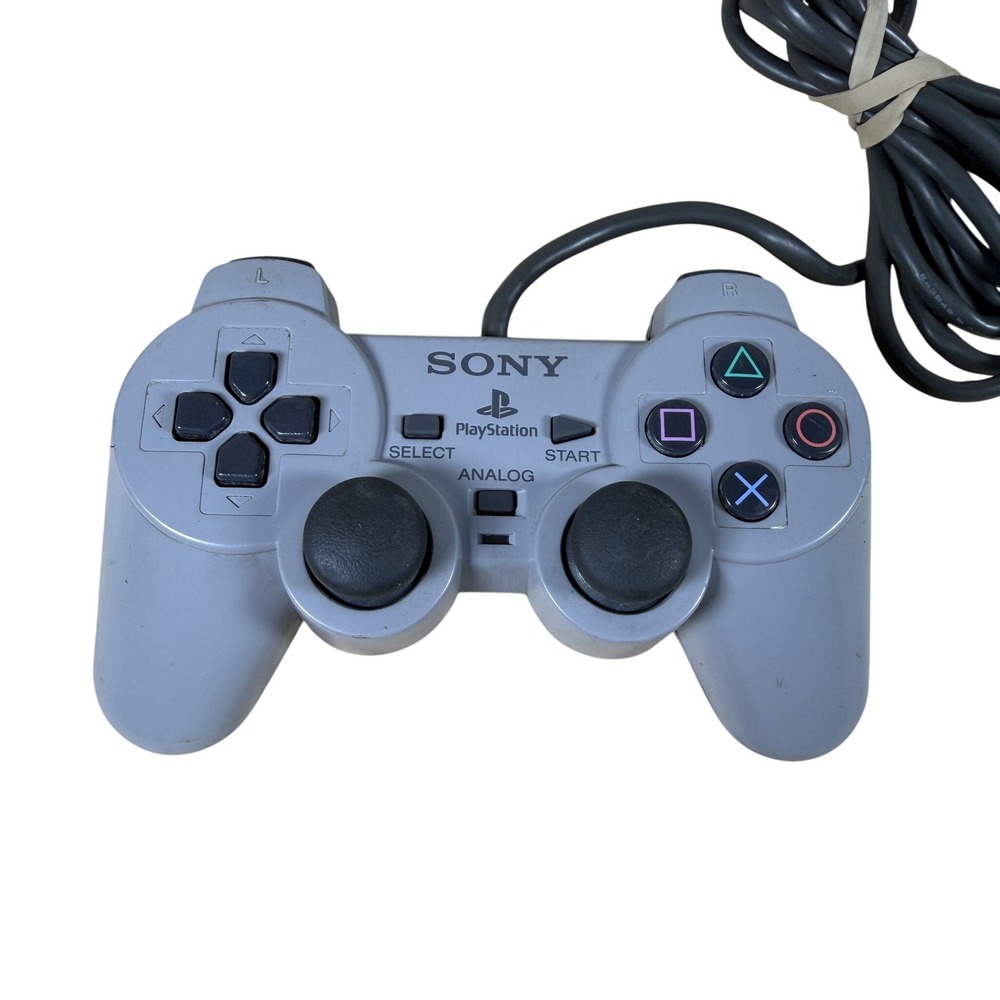 Sony DualShock Analog Controller SCPH-1200 Gray PlayStation 1 Wired PS1 Tested